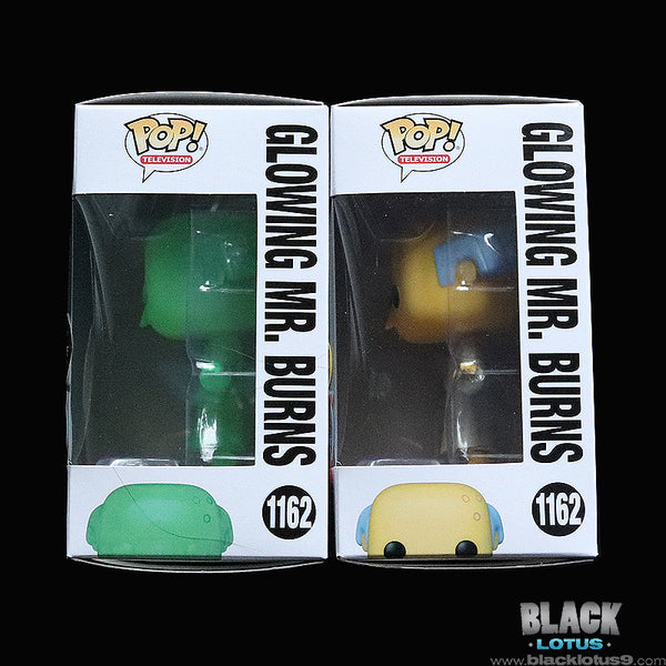 Funko Pop! - The Simpsons - Glowing Mr. Burns CHASE Set (Glow in the Dark) (Previews/PX Exclusive)